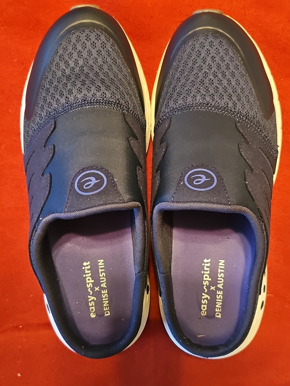 NWOT Easy Spirit Denise Austin Slip-On  SNEAKERS Walking Shoes in Navy 8